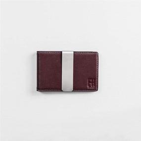 img 1 attached to Stylish Pebble Grain Leather Wallet for Men: Minimalist Money Holder and Accessory