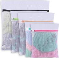🛍️ bagail set of 5 mesh laundry bags: premium travel storage organization for blouse, hosiery, underwear, sweaters, and more logo