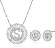 fibo steel necklace earrings personalized women's jewelry in jewelry sets logo