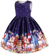 👗 cichic girls christmas dresses: festive halloween & christmas party dress for toddler girls (2-9 years) logo