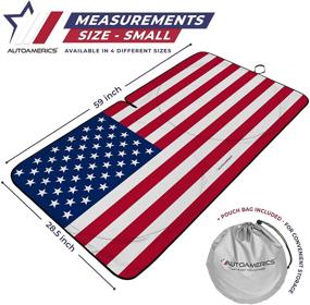 img 3 attached to Autoamerics 1-Piece Windshield Sun Shade Original American Flag USA Patriotic Design - Foldable Car Front Window Sunshade For Sedans SUV Truck - Blocks Max UV Rays And Keeps Your Vehicle Cool - Small