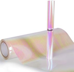 img 4 attached to 🌈 Retwinkle Holographic Opal Pearl HTV Heat Transfer Vinyl - 12x20 - 2 Sheets/Pack