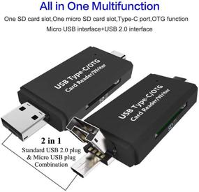 img 3 attached to 🔌 USB-C OTG Adapter Memory Card Reader for Samsung Galaxy S21 S20 FE 5G S10 S9 Plus Note 20 10 A20s A30s A31 A32 A51 A52 A60 A70 A71 A72 Tab S7+ S7 S6 Lite S5e Tab A7 10.4 2020 / A 10.1 2019