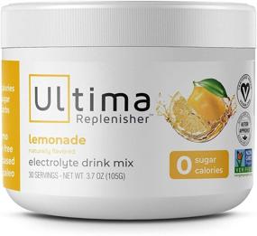 img 4 attached to 🍋 Ultima Replenisher Electrolyte Hydration Powder: Lemonade Flavor, 30 Servings - Sugar Free, Zero Calories & Carbs - Gluten-Free, Keto & Non-GMO with Essential Minerals