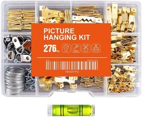 img 4 attached to 🖼️ Hongway 276pcs Picture Hanging Kit: Heavy Duty Frame Hooks, Hanging Wire, Screw Eyes, D Ring, Sawtooth Hardware - Ultimate Frame Mounting Solution