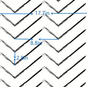 img 3 attached to Black and White Modern Stripe Peel and Stick Contact Paper 17.7''×157'' - Self Adhesive & Removable Wallpaper for Boho Decor, Easy to Line Up, Ideal for Bedroom Backsplash and Wall Covering