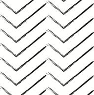 black and white modern stripe peel and stick contact paper 17.7''×157'' - self adhesive & removable wallpaper for boho decor, easy to line up, ideal for bedroom backsplash and wall covering logo