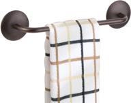 🛁 interdesign affixx adhesive towel bar holder - 8.5" bronze, perfect for kitchen or bathroom logo