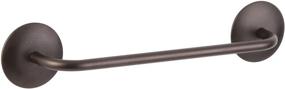 img 1 attached to 🛁 InterDesign AFFIXX Adhesive Towel Bar Holder - 8.5" Bronze, Perfect for Kitchen or Bathroom