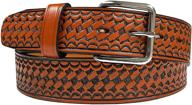 basketweave genuine leather utility uniform men's accessories in belts logo