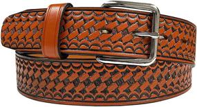 img 4 attached to Basketweave Genuine Leather Utility Uniform Men's Accessories in Belts