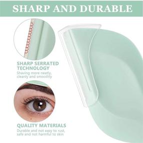 img 2 attached to 🌿 21-Piece Leaves-Shaped Eyebrow Razors: Women's Dermaplaning Facial Tool, Trimmer, Shaver, Exfoliator