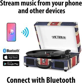 img 3 attached to 🎵 Victrola Vintage Bluetooth Portable Suitcase Record Player with Integrated Speakers, 1SFA (VSC-550BT-UK)