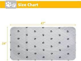 img 3 attached to 2 Pack Guinea Pig Fleece Cage Liners Set by KOOLTAIL - Includes Cleaning Brush and 2 Anti-Slip Waterproof Bedding Pads for Small Animals like Rabbits