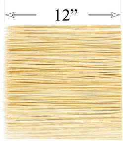 img 1 attached to 🍢 DecorRack Natural Bamboo Skewer Sticks: Premium Wood Barbecue Kabob Skewers - Pack of 100, 12 Inch - Ideal for Grill, BBQ, Kebab, Marshmallow Roasting, and Fruit Sticks