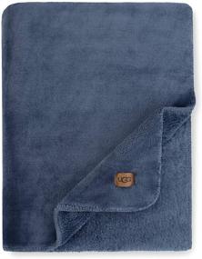 img 1 attached to Укутайтесь в уютном пледе UGG Whitecap Plush Flannel - Oversized Throw Blanket в дениме