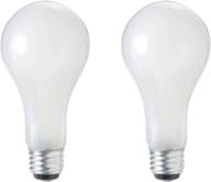 a21 incandescent dimmable 3 way light bulb, 50w/100w/150w, 520/1230/1750 lumens, 💡 2700k, e26 medium base, 120v, 2 pack: versatile and energy efficient lighting solution logo