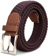 👔 yucforen elastic braided stretch fabric belts for men – enhanced accessories logo