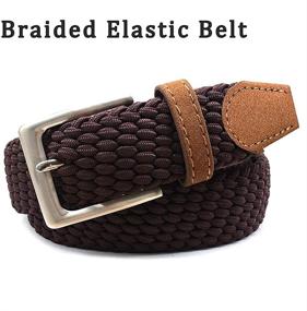 img 1 attached to 👔 YUCFOREN Elastic Braided Stretch Fabric Belts for Men – Enhanced Accessories