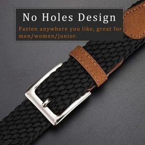 img 3 attached to 👔 YUCFOREN Elastic Braided Stretch Fabric Belts for Men – Enhanced Accessories