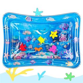 img 4 attached to 👶 Hitituto Tummy Time Baby Water Mat: Inflatable Activity Center for 3-24 Months, Perfect Baby Gift!