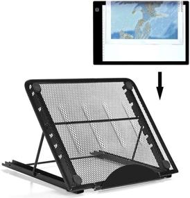 img 1 attached to Multifunctional Adjustable Light Box Pad Stand Diamond Painting Stand Tablet Notebook Support Fit For 5D Diamond Painting Kits Laptop And Notebook Tablet (Silver Gray)
