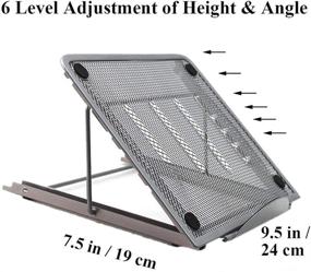 img 3 attached to Multifunctional Adjustable Light Box Pad Stand Diamond Painting Stand Tablet Notebook Support Fit For 5D Diamond Painting Kits Laptop And Notebook Tablet (Silver Gray)