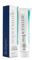 🦷 supersmile professional teeth whitening toothpaste with fluoride - clinically proven for 6 shades whiter teeth, stain removal, enamel strengthening and no sensitivity - original mint, 1.4 oz logo
