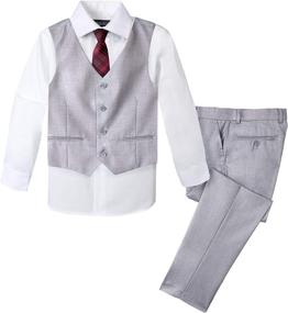 img 4 attached to Spring Notion Formal 4 Piece Black Boys' Clothing and Suits & Sport Coats