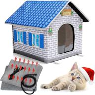 toozey heated cat house for winter: weatherproof shelter with heated bed for happy cats & small dogs logo