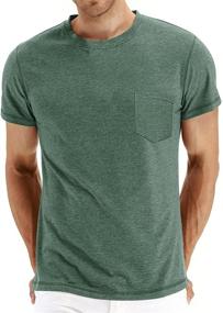 img 4 attached to Yingqible Comfortable Lightweight Regular Fit Men's T-Shirt - Clothing