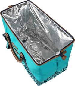 img 2 attached to Teal Arctic Zone Hot and Cold Insulated Picnic Satchel