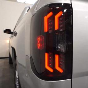 img 2 attached to 🔦 LED Tail Lights for Chevy Silverado 1500 (2014-2018) & Silverado 2500HD/3500HD (2015-2018), AUTOFREE Tail Lamps Replacement for Chevy Pickup - Left and Right