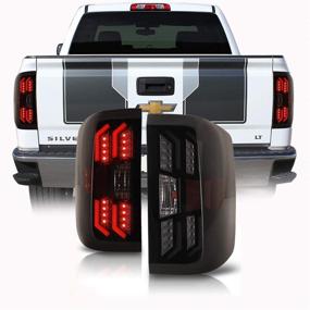 img 4 attached to 🔦 LED Tail Lights for Chevy Silverado 1500 (2014-2018) & Silverado 2500HD/3500HD (2015-2018), AUTOFREE Tail Lamps Replacement for Chevy Pickup - Left and Right