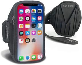 img 4 attached to Armpocket X Phone Armband: Perfect for Running with iPhone 12 Pro, Galaxy S20, Pixel 5, and More - Black Medium Strap