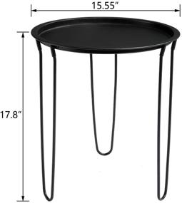 img 3 attached to HollyHOME Anti Rust Outdoor Waterproof Hairpin Furniture in Living Room Furniture