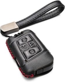 img 4 attached to Vitodeco Genuine Leather Smart Key Fob Case Compatible For Volkswagen Atlas Interior Accessories