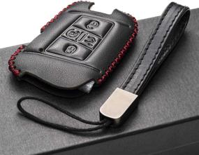 img 1 attached to Vitodeco Genuine Leather Smart Key Fob Case Compatible For Volkswagen Atlas Interior Accessories