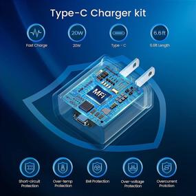 img 2 attached to Fast Charging Made Easy with Apple MFi Certified iPhone Charger by FUNTTZ - 20W USB C Power Delivery Wall Charger with 6FT Type C to Lightning Cable for iPhone 13/12/11 Pro Max/X/8 Plus/SE/iPad/AirPods Pro