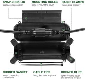 img 3 attached to Промышленное водонепроницаемое и погодостойкое электрическое соединение для декорации.