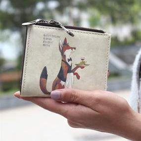 img 3 attached to 👜 Charming Cartoon Leather Bi-Fold Women's Handbags & Wallets: Fashionable Pouches for Your Essentials