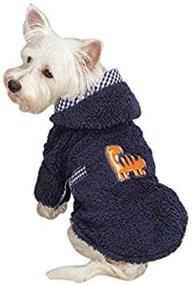 img 1 attached to Navy Blue Casual Canine Dino Dog Robe