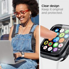 img 2 attached to 📱 Спиген Ultra Hybrid Чехол-протектор для экрана Apple Watch - 44 мм серия 6/SE/5/4 - Space Crystal