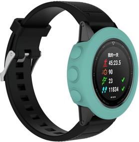 img 2 attached to 📱 AWINNER Силиконовый чехол для Garmin Fenix 5/5S/5X Sapphire - Ударопрочный и противоударный защитный чехол для Garmin Fenix 5X, Fenix 5, Fenix 5S Sapphire (Синий, Сине-зеленый, Красный)