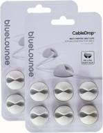 🔌 bluelounge cabledrop, 6pcs - white (2 packs): an easy cable management solution logo