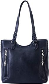 img 3 attached to 👜 Riley Scoop-Top Tote by Lady Conceal: The Ultimate Concealed Carry Purse