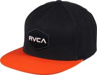 stylish rvca men's adjustable snapback hat for a trendy look logo