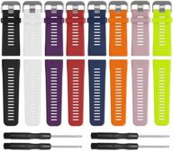 📱 soft silicone replacement watch band for garmin vivoactive hr - qghxo band (no tracker, replacement bands only) логотип