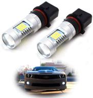 🔆 enhance visibility: ijdmtoy 21-smd-2835 p13w led bulbs - perfect replacement for xenon white fog lights or daytime running lights logo