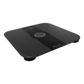 img 2 attached to 🔲 Black Escali Ambient Light Bathroom Scale, USB Powered - 400lb Capacity